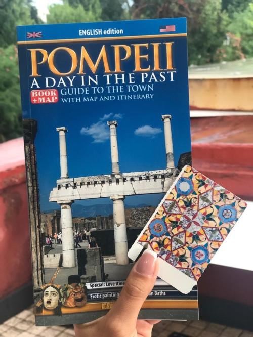 Pompeii skip the line ticket + guide book + map